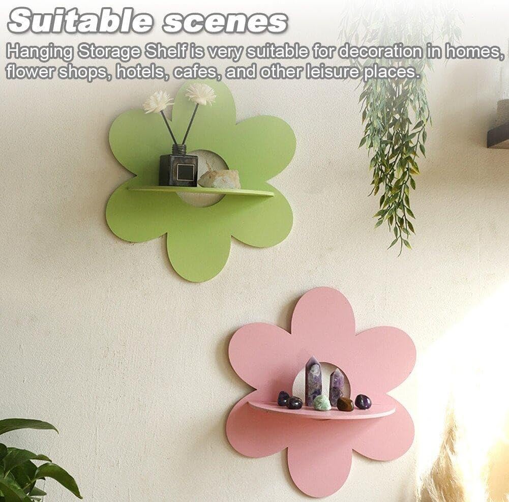Plant Parent Gifts - Flower Shape Wall Storage Holder Wooden