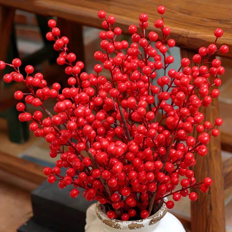 5/100x Artificial Red Berries  - Plant Parent Gifts ulasan dan harga