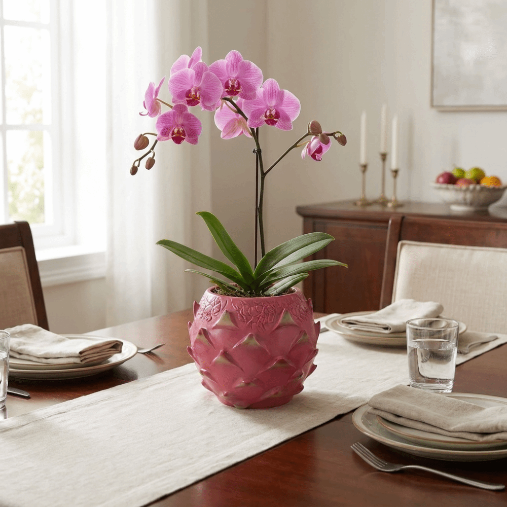 Creative Resin Dragon Fruit Pl - Snake Plant Ceramic ulasan dan harga