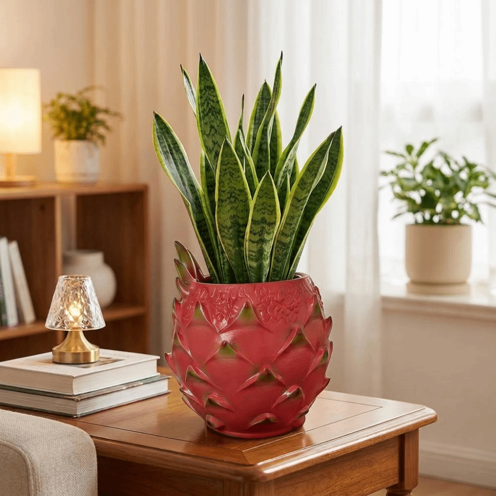 Creative Resin Dragon Fruit Pl - Snake Plant Ceramic ulasan dan harga