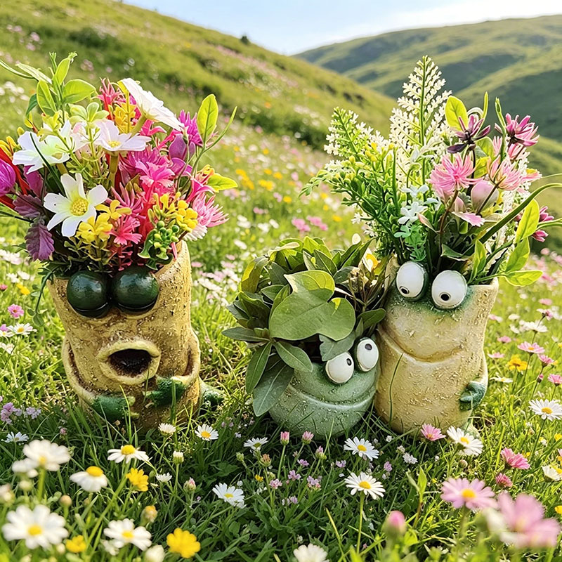 Resin Frog Planter with Draina - Snake Plant Ceramic ulasan dan harga