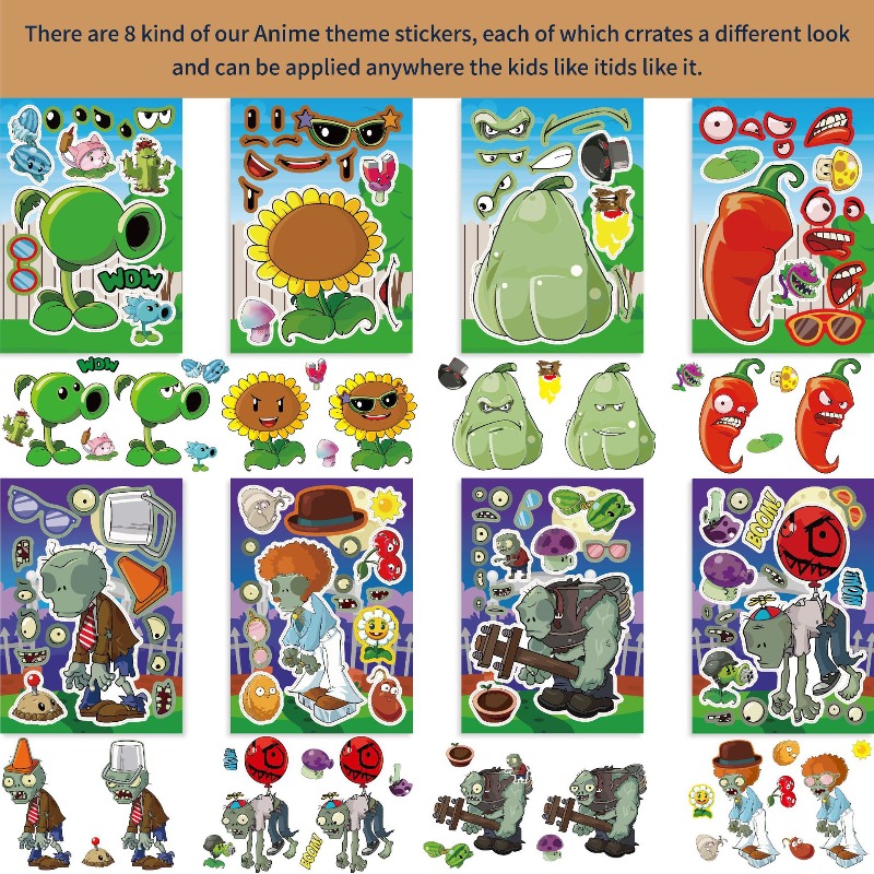 Plants Vs. Zombies Cute Cartoo - Plant Parent Sticker ulasan dan harga