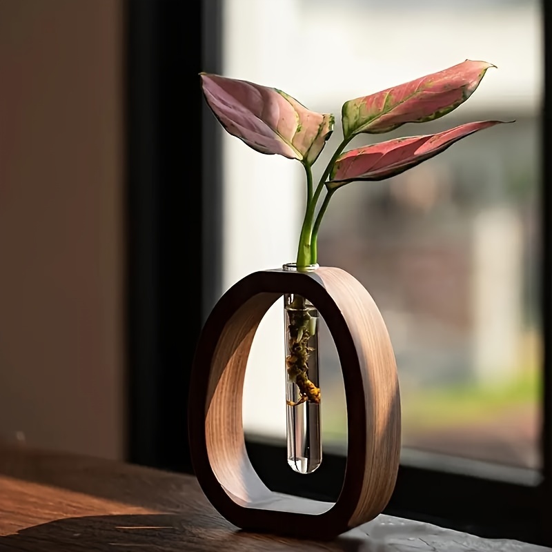 1pc Walnut Solid Wood Flower S - Snake Plant Ceramic ulasan dan harga
