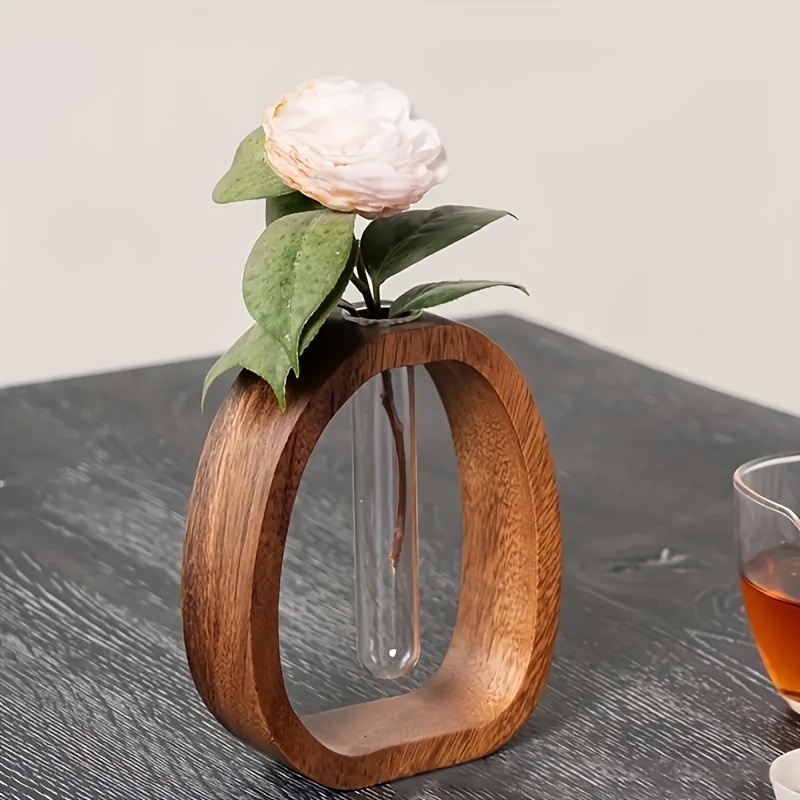 1pc Walnut Solid Wood Flower S - Snake Plant Ceramic ulasan dan harga