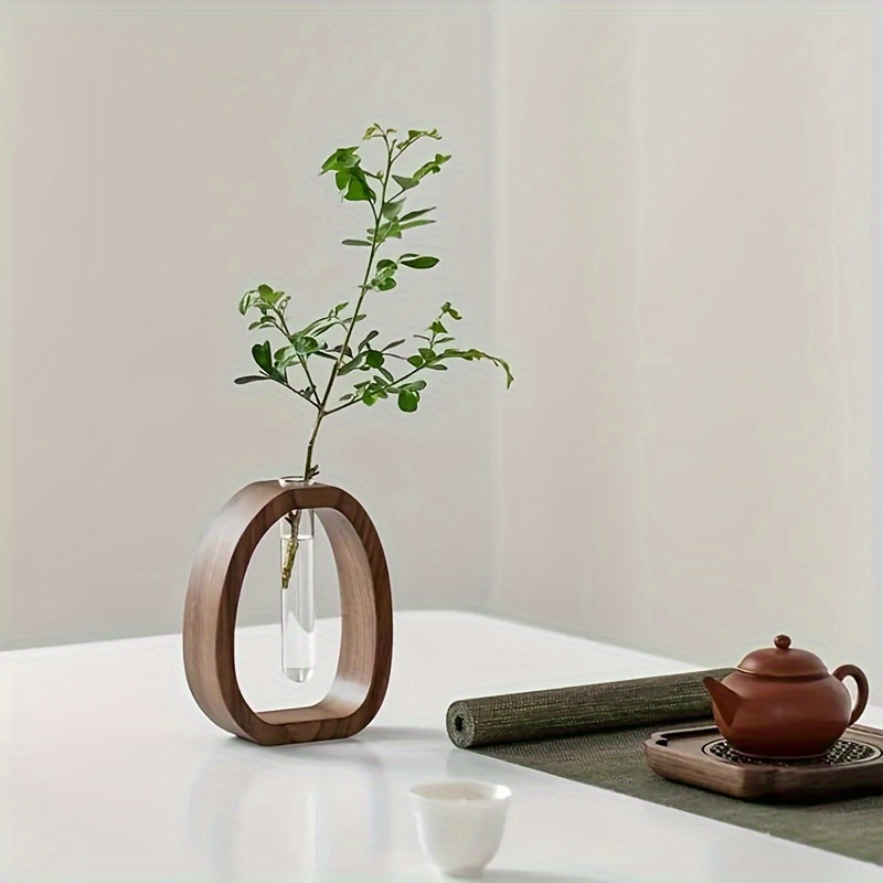 1pc Walnut Solid Wood Flower S - Snake Plant Ceramic ulasan dan harga