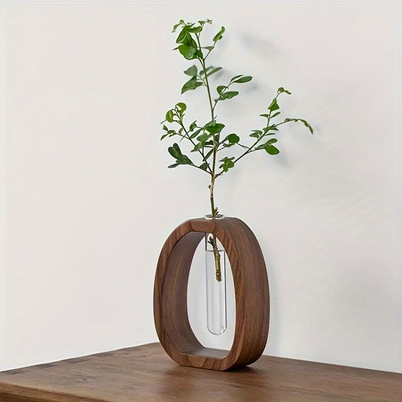 1pc Walnut Solid Wood Flower S - Snake Plant Ceramic ulasan dan harga