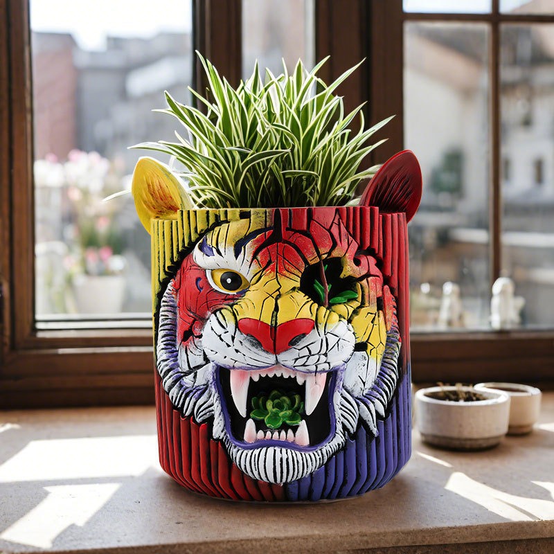Creative Resin Flower Pot - Ti - Snake Plant Ceramic ulasan dan harga