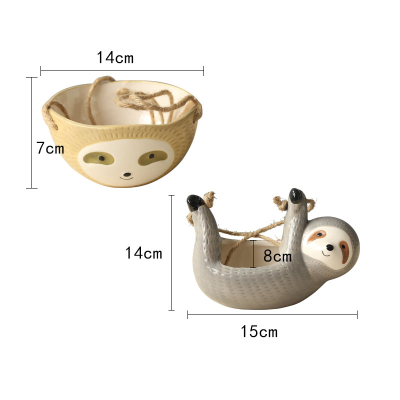 1Pcs Ceramic Hanging Plant Pot - Snake Plant Ceramic ulasan dan harga