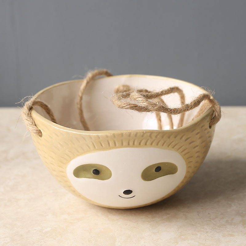 1Pcs Ceramic Hanging Plant Pot - Snake Plant Ceramic ulasan dan harga