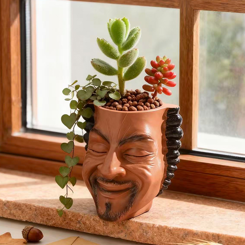 Creative  Style Flowerpot Gree - Snake Plant Ceramic ulasan dan harga